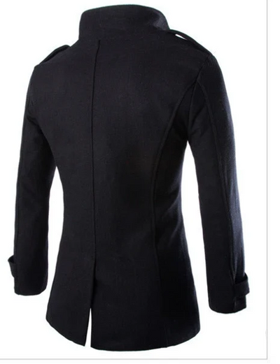 Doppelreihiger Peacoat mit hohem Kragen für Herren