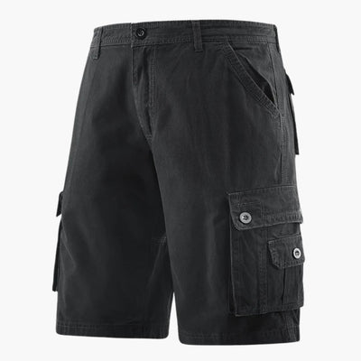 Herren Sommer Cargo-Shorts mit elastischem Bund und Taschen