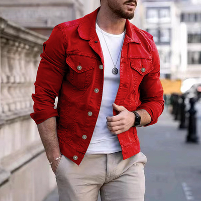 Jeansjacke für Herren - Stylische Sommerjacke für den Sommer