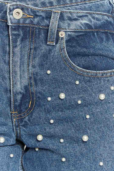 Beate® | Damen-Cargo-Jeans mit hoher Taille und Perlen