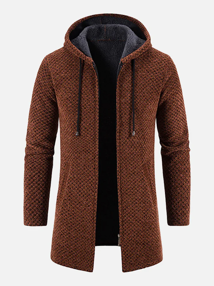 Kuschelige Jacke mit Fleece-Futter für Männer
