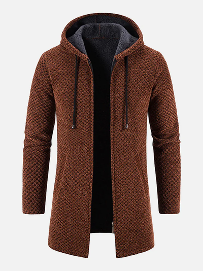 Kuschelige Jacke mit Fleece-Futter für Männer