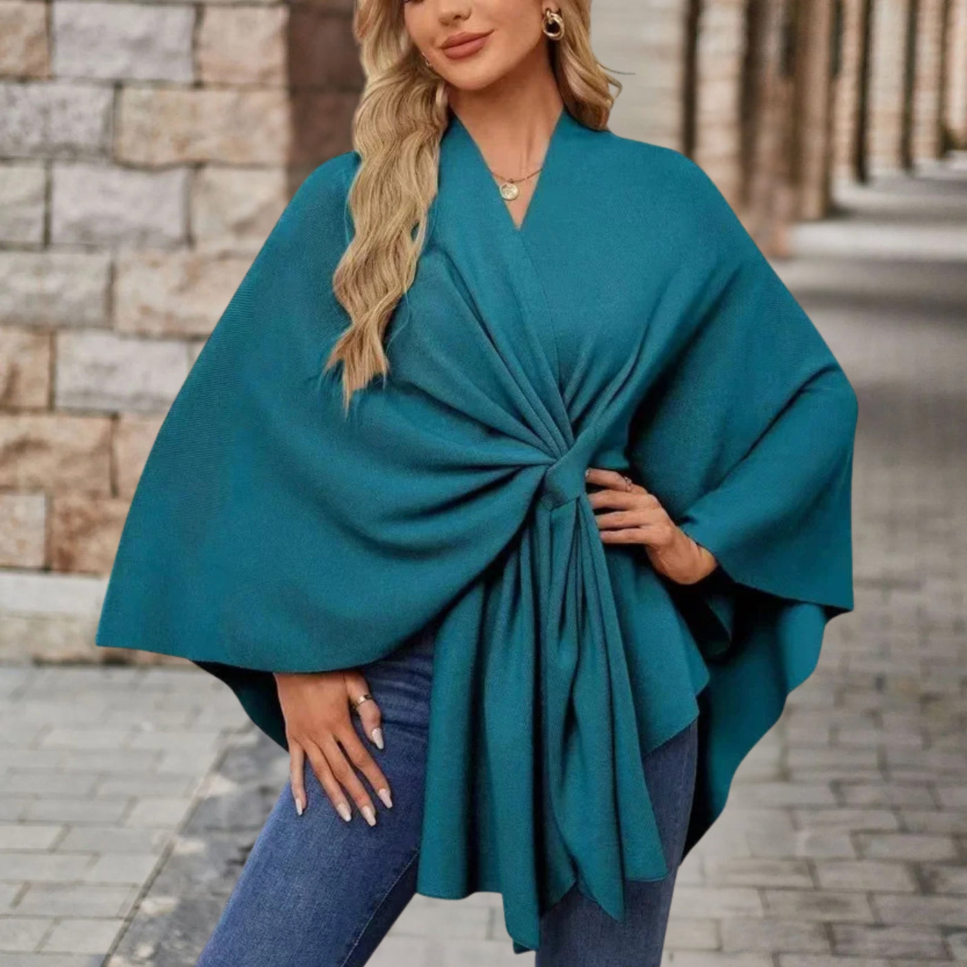 Sylora™ - Eleganter Warmer Poncho
