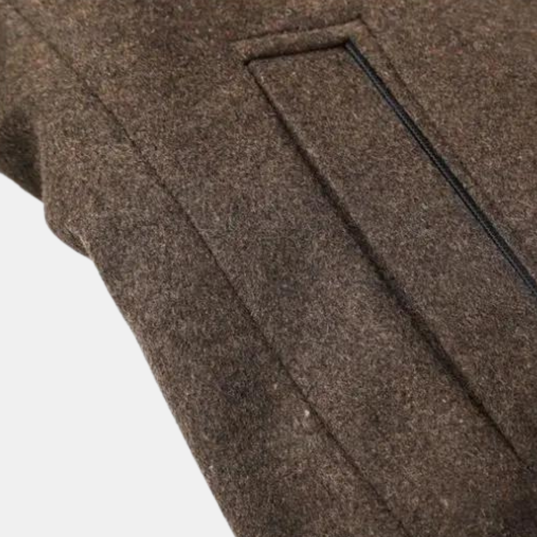 Eleganter Wintermantel mit Stehkragen für Herren
