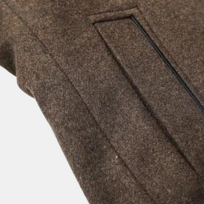 Eleganter Wintermantel mit Stehkragen für Herren