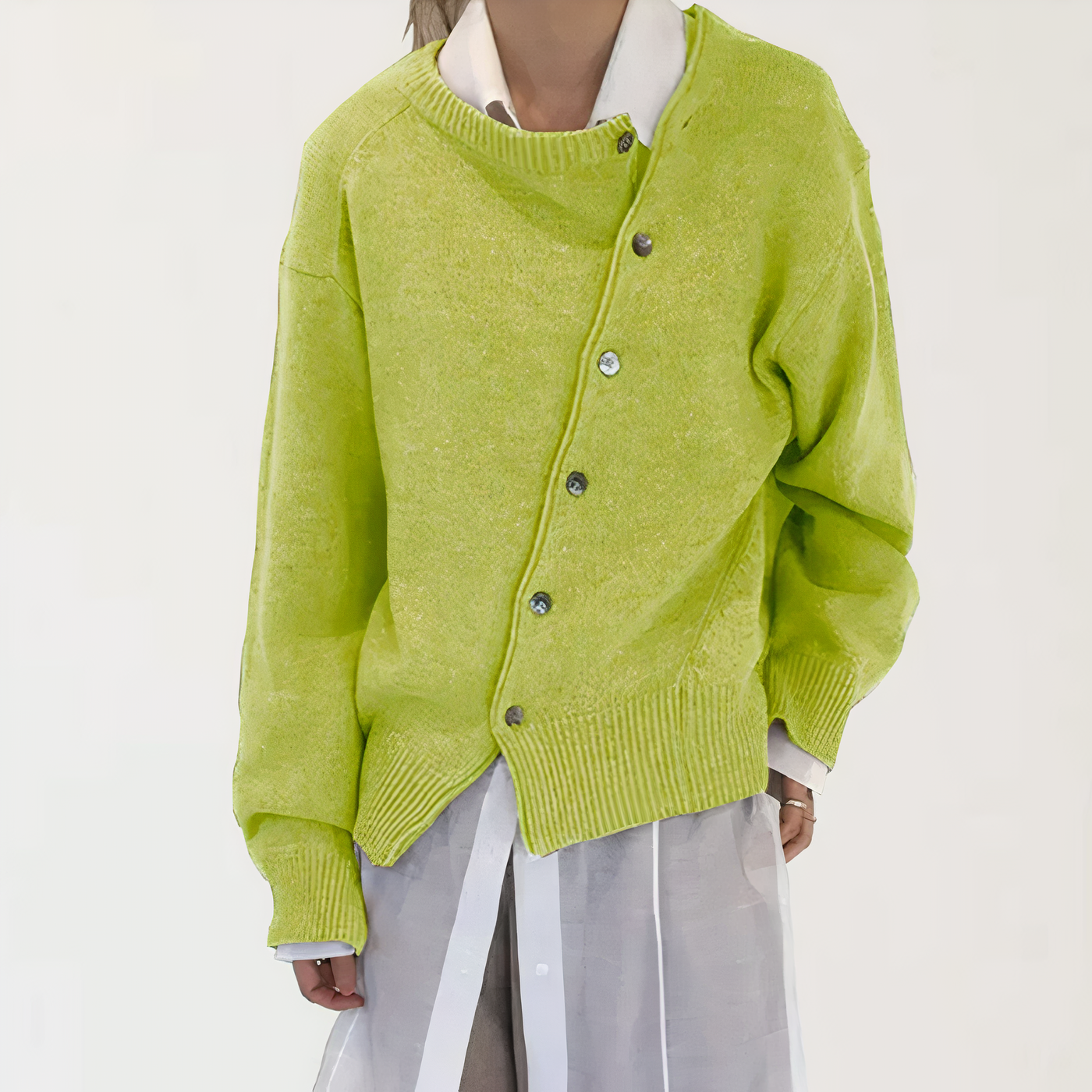 Asymmetrische Strickjacke für Frauen