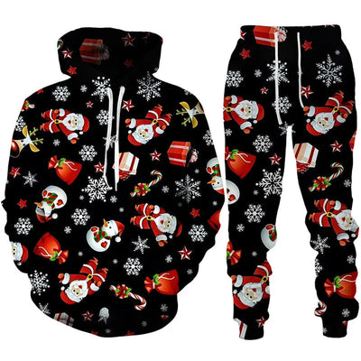 Fröhliches Weihnachts-Lounge-Set für Herren und Damen