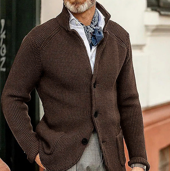 Retro-Patchwork-Blazer für Herren