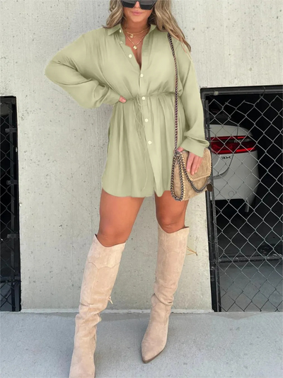 Amelie | Chic Satin Jumpsuit Dress