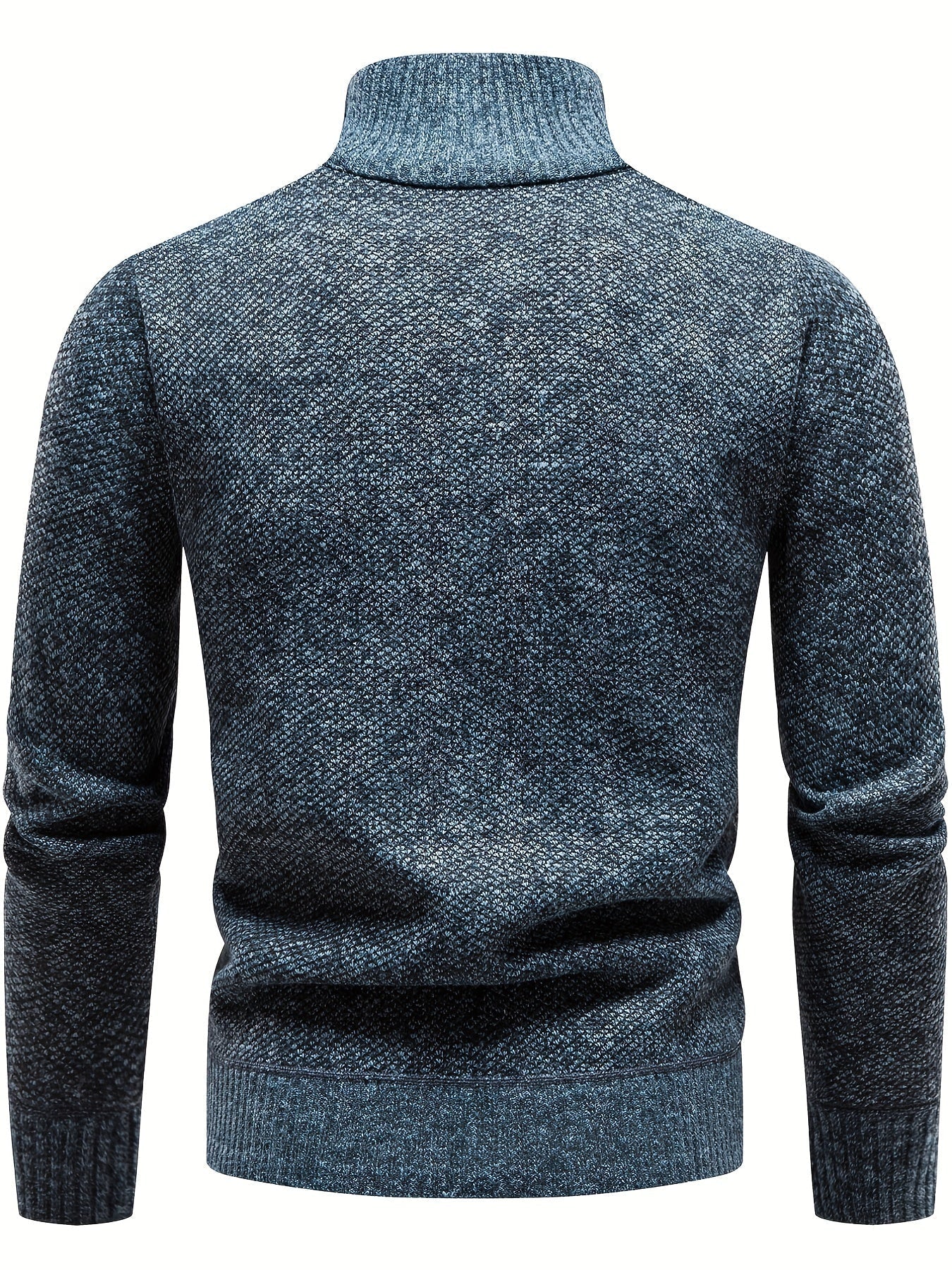 Rollkragenpullover mit Halbreißverschluss für Männer