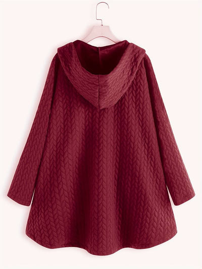 Schicke Gesteppte Winterjacke mit Kapuze für Damen