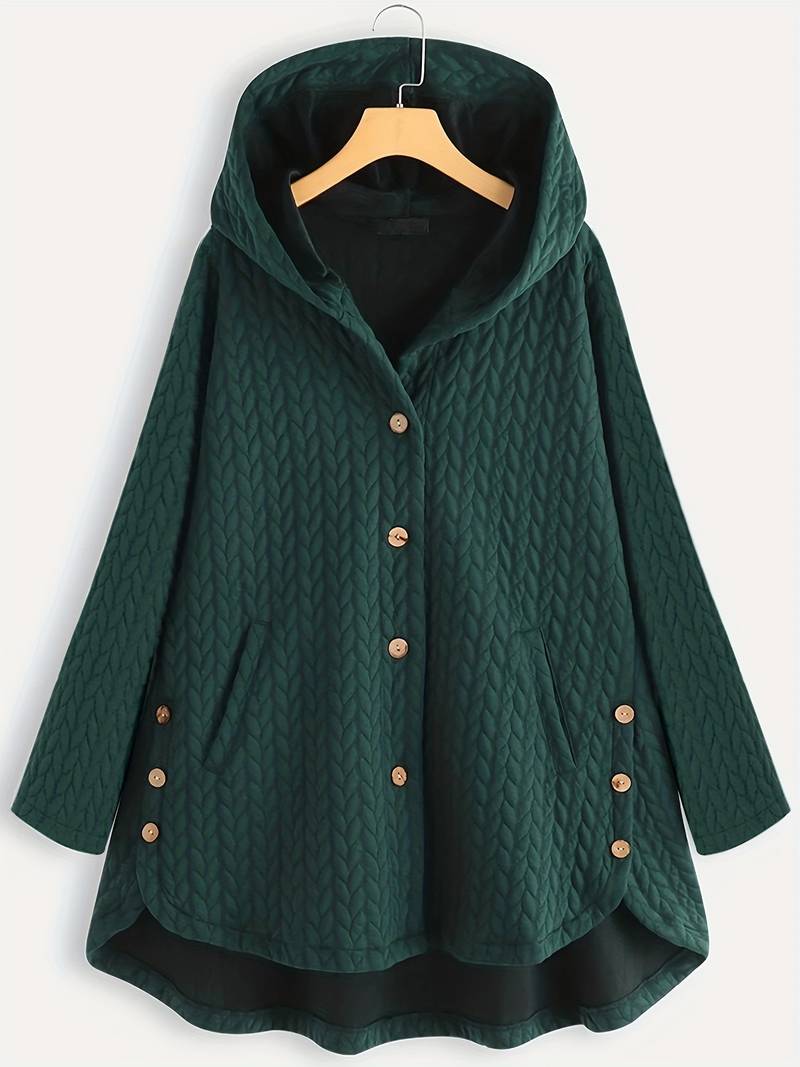 Schicke Gesteppte Winterjacke mit Kapuze für Damen