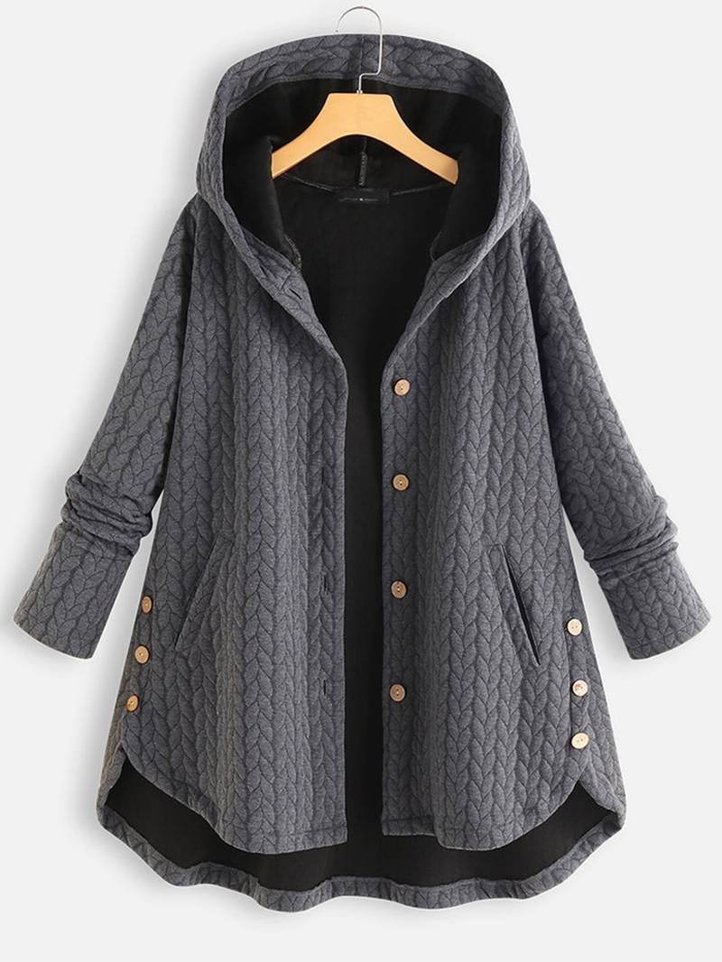 Schicke Gesteppte Winterjacke mit Kapuze für Damen