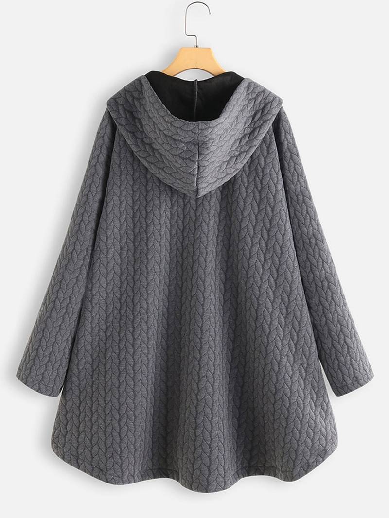 Schicke Gesteppte Winterjacke mit Kapuze für Damen