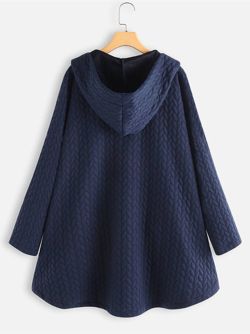 Schicke Gesteppte Winterjacke mit Kapuze für Damen