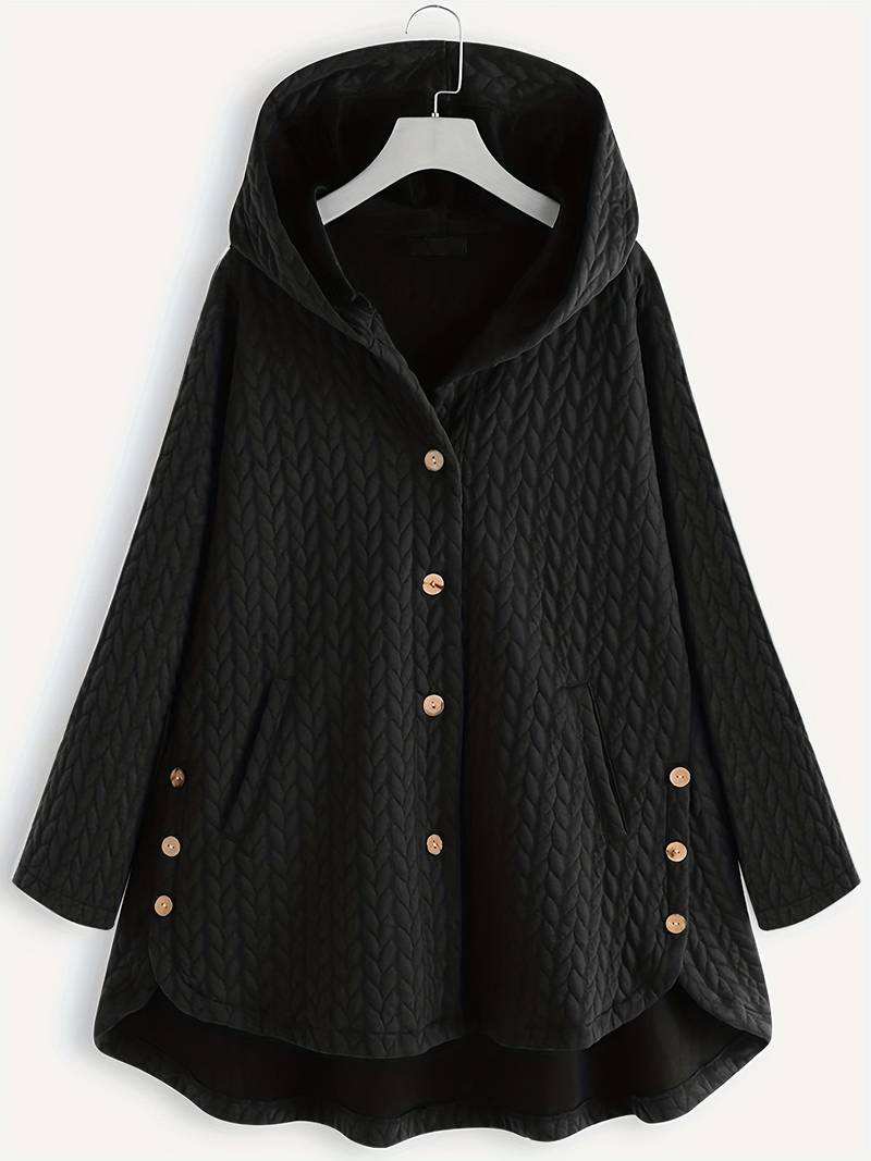 Schicke Gesteppte Winterjacke mit Kapuze für Damen