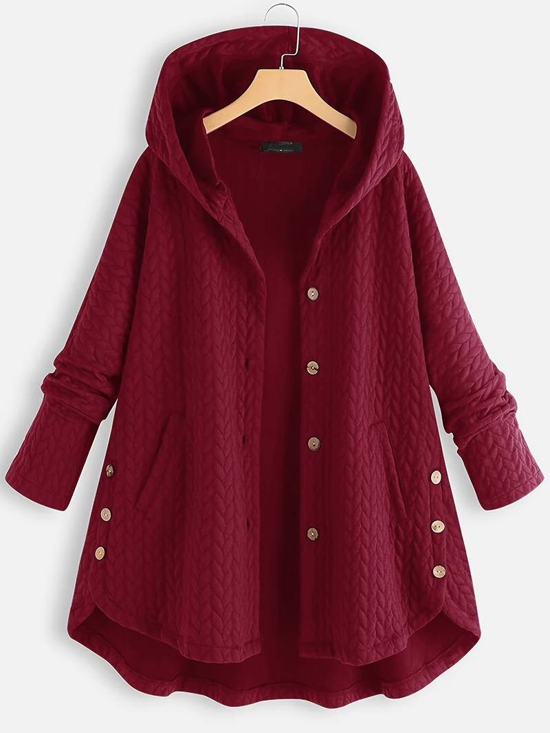 Schicke Gesteppte Winterjacke mit Kapuze für Damen