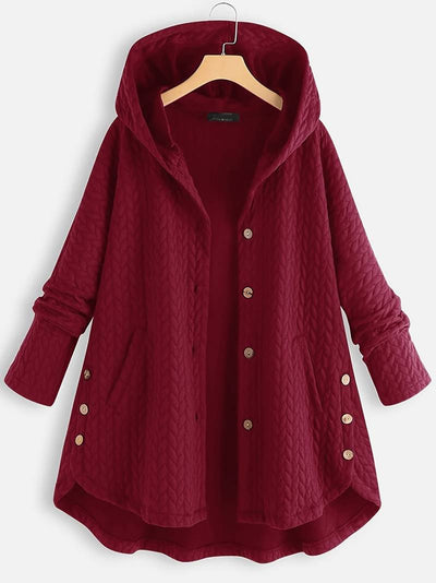 Schicke Gesteppte Winterjacke mit Kapuze für Damen