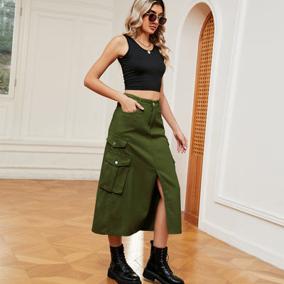 Bedelia® | Jeans-Cargo-Rock für Damen