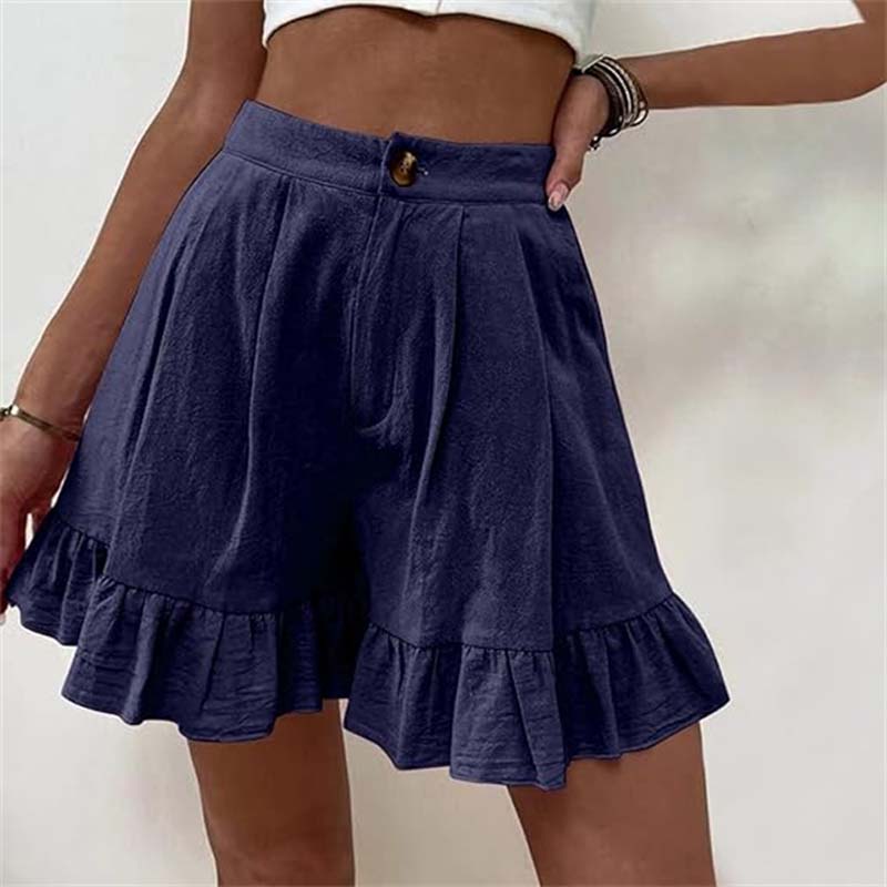 Kylie Bermudas Damen | Sommerliche elegante lässige einfarbige Shorts