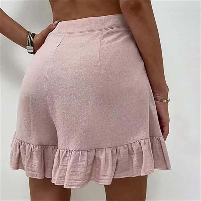 Kylie Bermudas Damen | Sommerliche elegante lässige einfarbige Shorts