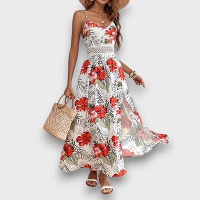 Caliora – Maxikleid mit tropischem Print