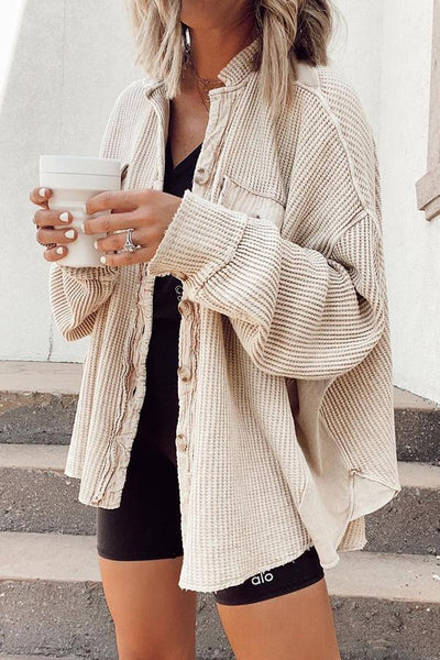Hemdjacke mit Knopfleiste für Damen