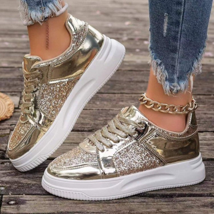GlamStep™ – Elegante Damen Sneaker mit funkelnden Pailletten