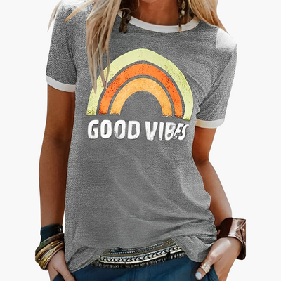 Good Vibes Grafik-T-Shirt - für Frauen im Casual-Stil