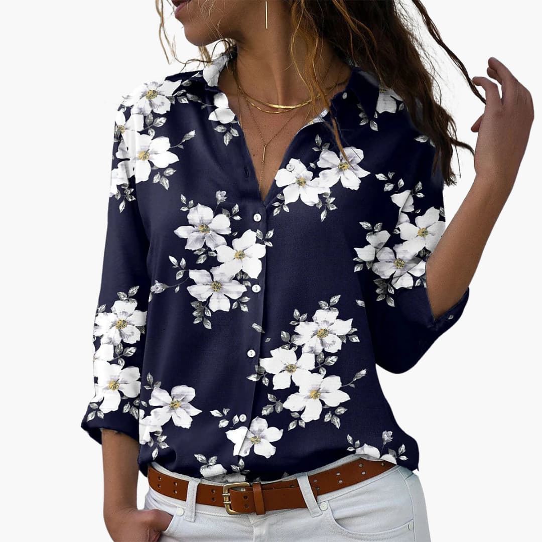 Sommer Top für Damen mit Blumenprint - Lässig & Modern