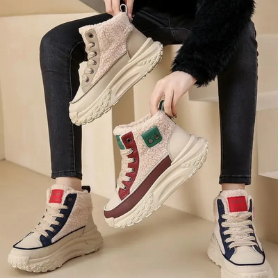 FrostWalk™ – Gefütterte Flache Winterstiefel für Damen mit Plüschfutter