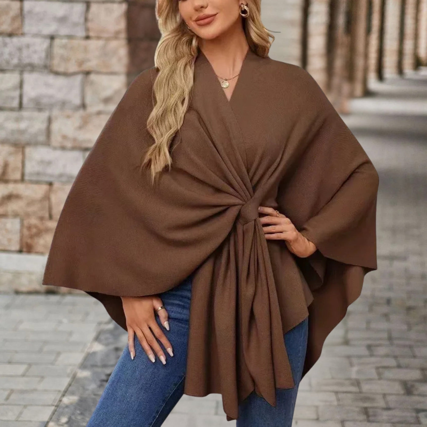 Sylora™ - Eleganter Warmer Poncho