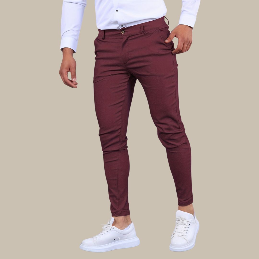 Chinohose für Herren - Slim Fit Stretch-Hose für den Sommerurlaub