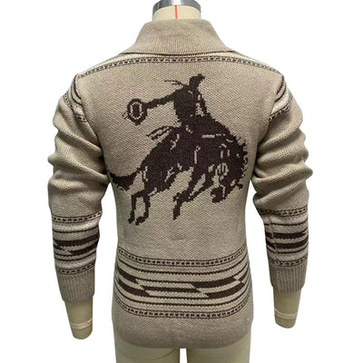 Vintage-WinterStrickjacke für Männer