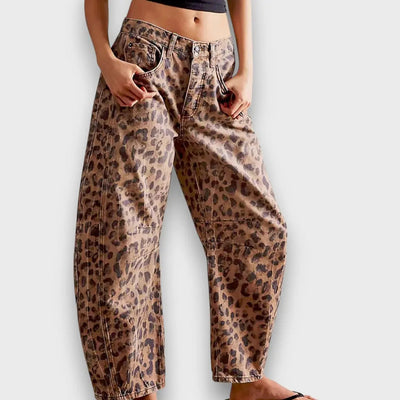 Edith – Hose mit Animal-Print