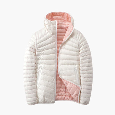 Damen Steppjacke mit Kapuze und Wendefunktion