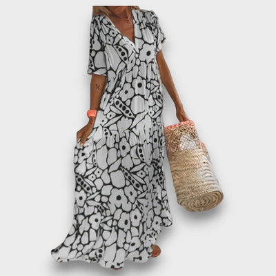 Melina – Luftiges kleid mit V-Ausschnitt