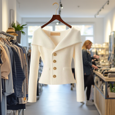 Kamilla - Schick Schließen Sie Strickjacke