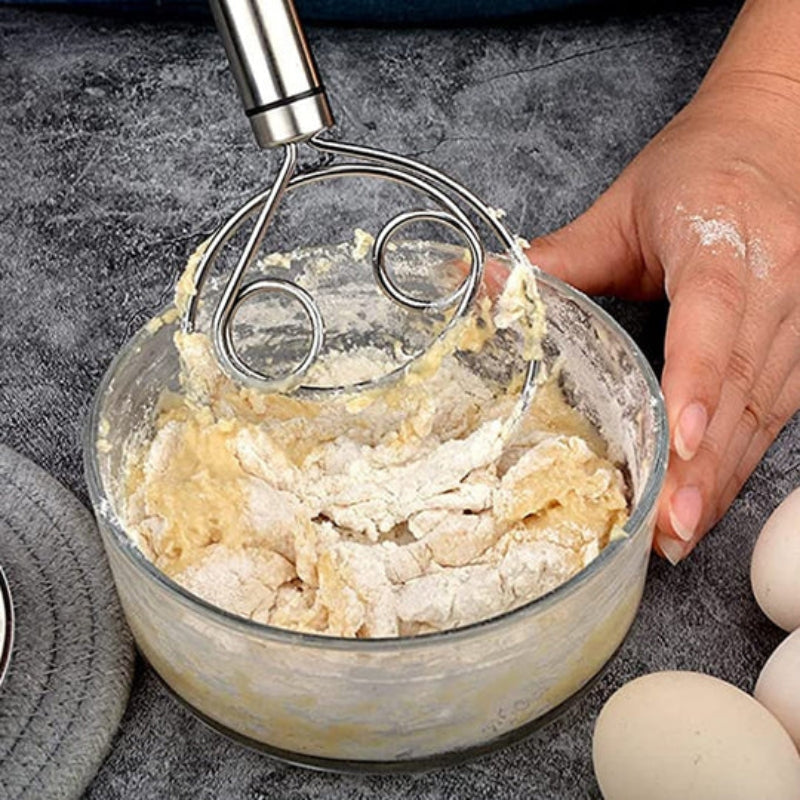 BakeCraft – Professionelles dänisches Teigschneebesen für müheloses Verrühren