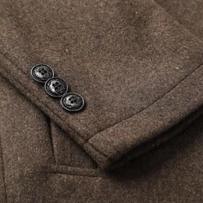 Eleganter Wintermantel mit Stehkragen für Herren