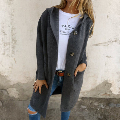 Paula™ | Elegante lange Strickjacke