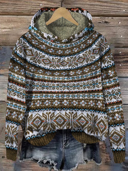 Hoodie im Nordischen Stil für Damen