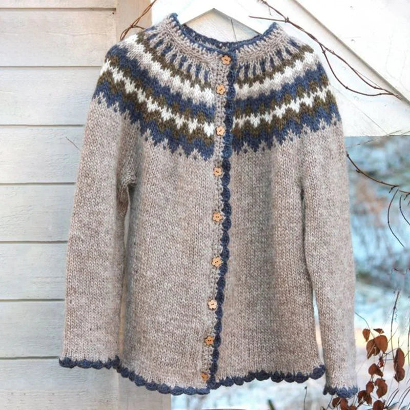 Tribal-Pullover mit Rundhalsausschnitt für Männer