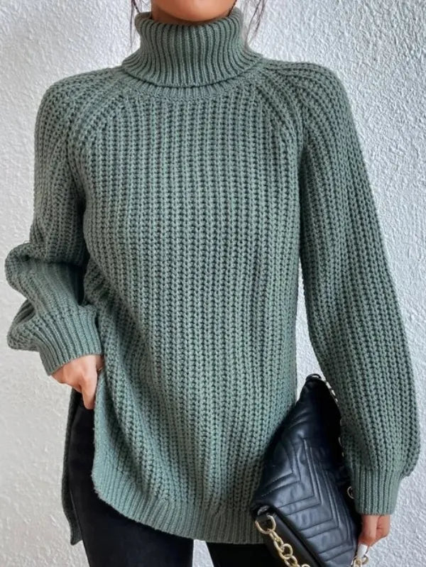 Kuscheliger Strick-Rollkragenpullover für Frauen