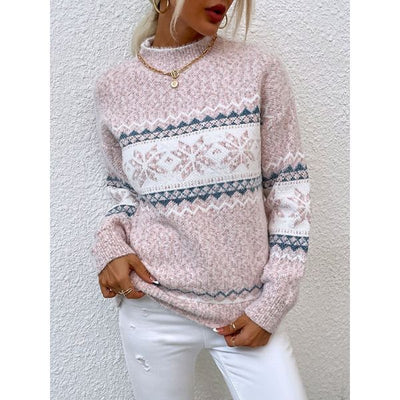 Kuscheliger Pullover mit geripptem Rollkragen