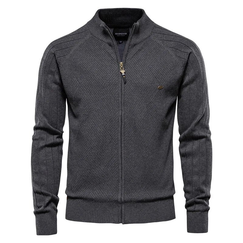 Schicke Jacke mit Rundhalsausschnitt und Reißverschluss für Herren