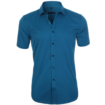 Atmungsaktives elastisches Anti-Knitter-Shirt Kurzarm