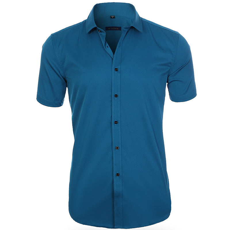 Atmungsaktives elastisches Anti-Knitter-Shirt Kurzarm