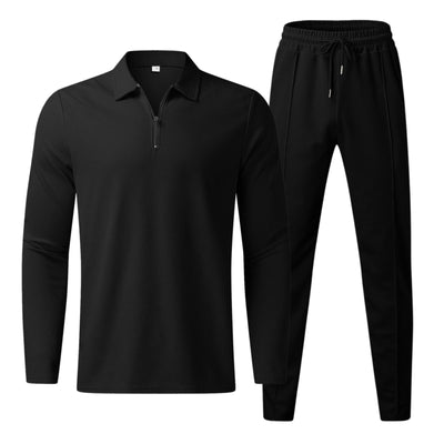 Polo mit Reißverschluss und Hose mit Kordelzug für Männer