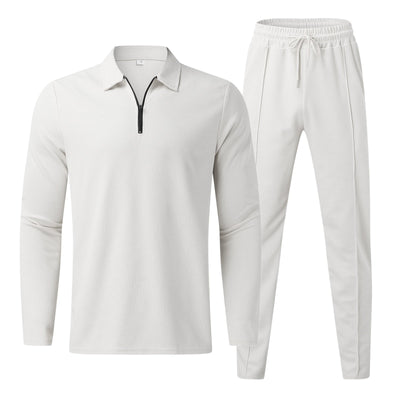 Polo mit Reißverschluss und Hose mit Kordelzug für Männer